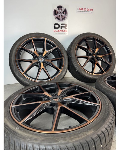 LLANTAS CUPRA 19 BRONCE CON NEUMÁTICOS