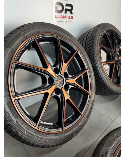 LLANTAS CUPRA 19 BRONCE CON NEUMÁTICOS