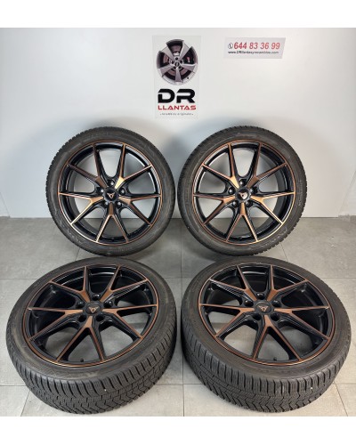 LLANTAS CUPRA 19 BRONCE CON NEUMÁTICOS